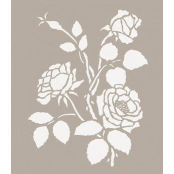 Stencil (40 x 35cm) - Roses