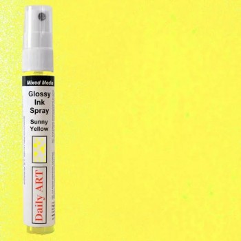 Mixed Media Glossy Ink Spray 30ml DailyArt, Sunny Yellow