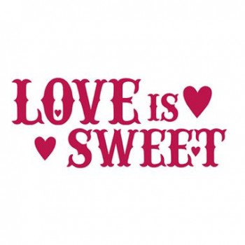 Στένσιλ (Stencil) Stamperia 38x15cm, Love is sweet / KSB162