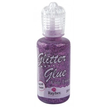 Rayher Glitter Glue Metallic 20ml, Lavender / Γκλίτερ με κόλλα για 3D αποτέλεσμα / RA33840312