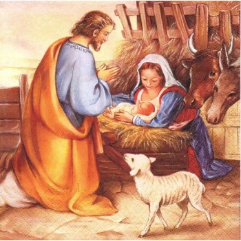 Χριστουγιεννιάτικη Χαρτοπετσέτα για Decoupage, Jesus Is Born / 611324