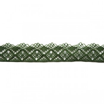 Δαντέλα Βαμβακερή Πράσινη (4.4cm x 1m) / LACE037