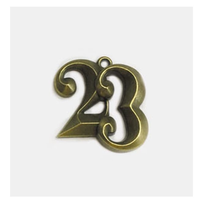 Μεταλλικό κρεμαστό 3D 23 (2.5cm x 2.6cm), Bronze