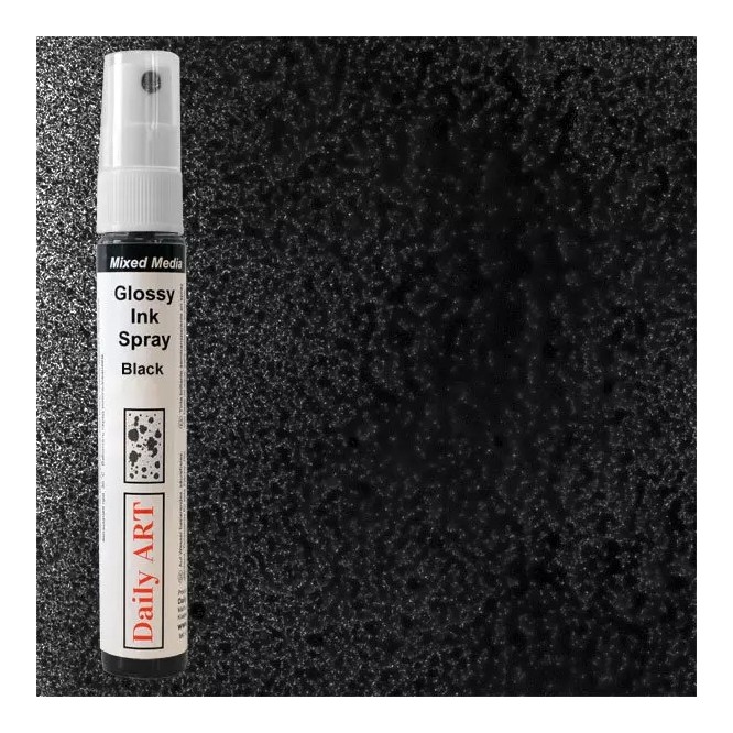 Mixed Media Glossy Ink Spray 30ml DailyArt, Black