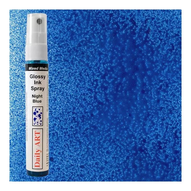 Mixed Media Glossy Ink Spray 30ml DailyArt, Night Blue
