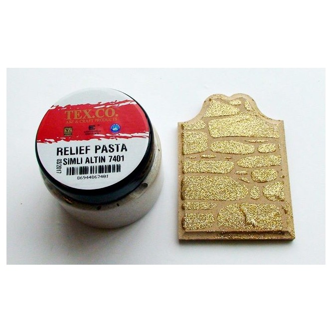 TEX.CO Χρυσή Glitter Πάστα (Glitter Gold Paste) 140ml