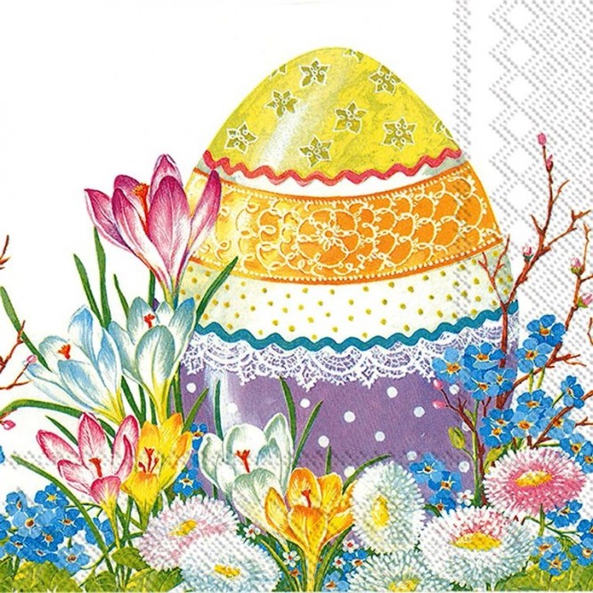 Πασχαλινή Χαρτοπετσέτα για Decoupage, Decorative Easter Egg / IHR-L-599000