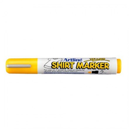 Μαρκαδόροι Υφάσματος Artline T-Shirt marker EK-2 (2mm, Κίτρινο)