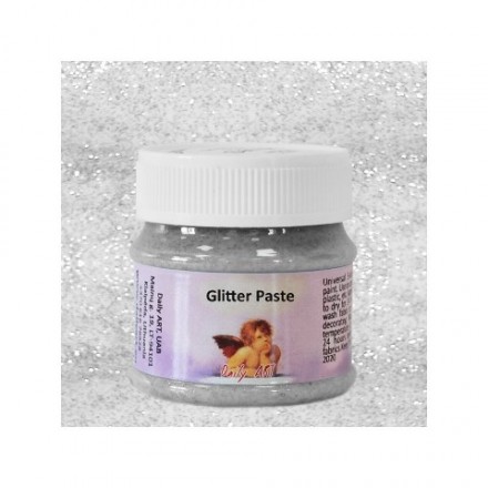 Glitter Paste DailyArt 50ml, Bright Silver