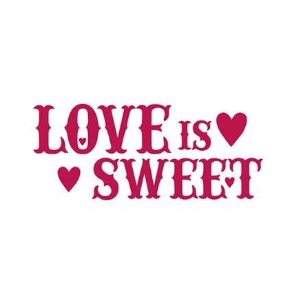 Στένσιλ (Stencil) Stamperia 38x15cm, Love is sweet / KSB162