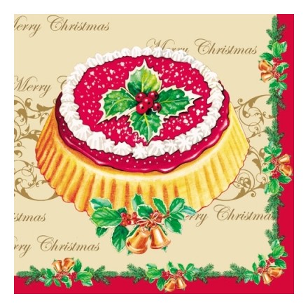 Χριστουγιεννιάτικη Χαρτοπετσέτα για Decoupage, Christmasy / NV-74443