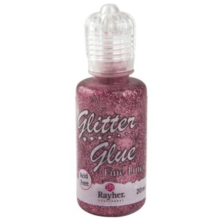 Rayher Glitter Glue Metallic 20ml, Pale Pink / Γκλίτερ με κόλλα για 3D αποτέλεσμα / RA33840258