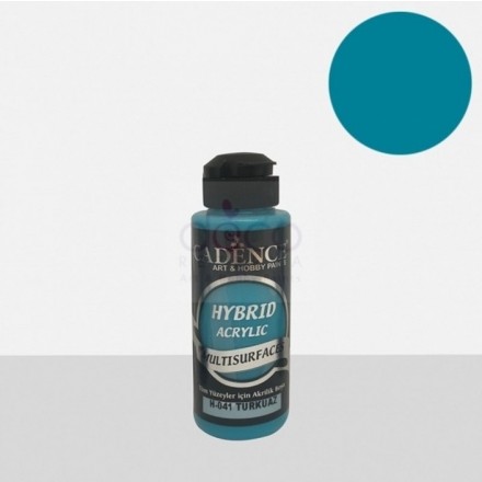 Υβριδικό ακρυλικό χρώμα Cadence ημιματ 120ml, Turquoise / H041