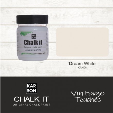 Χρώμα Κιμωλίας Chalk it Karron 200ml, Dream White