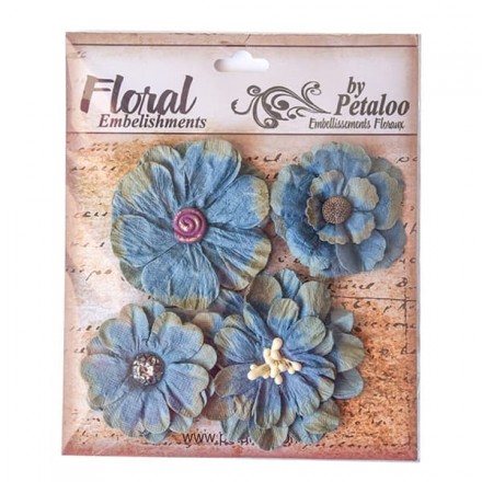 Floral Embelishments,100 % of recycled cotton, Petaloo