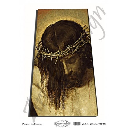 Ριζόχαρτο Artistic Design για Decoupage 30x40cm, Κεραμίδι Εικόνα "Χριστός" / MR094