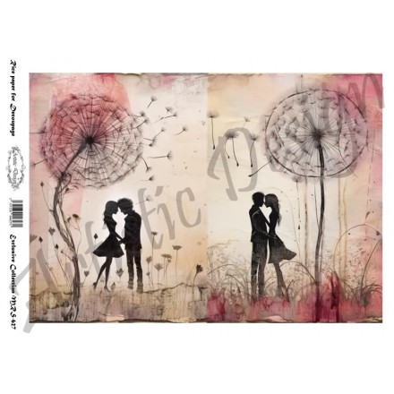 Ριζόχαρτο Artistic Design για Decoupage Α4, Valentine Couples / MRS627