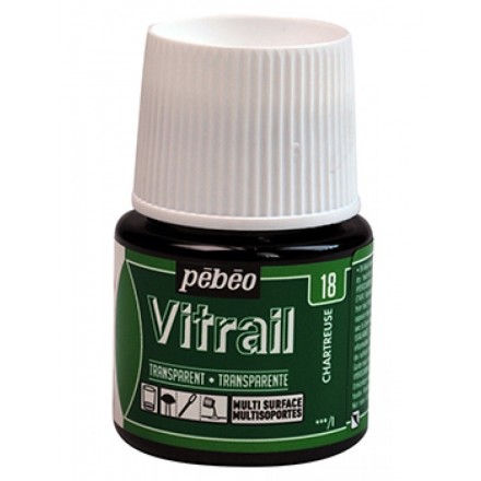 Vitrail Trasparent Colour (Διάφανo σμάλτo διαλύτη) 45ml, Chartreuse
